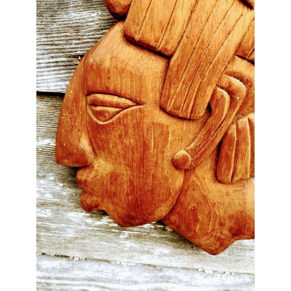 Vintage Wood South American Man Wall Plaque - Picture 3 of 10